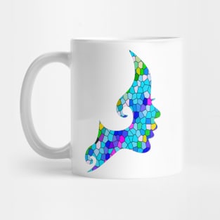 Women face stained glass Mug